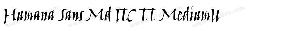 Humana Sans Md ITC TT MediumIta字体转换